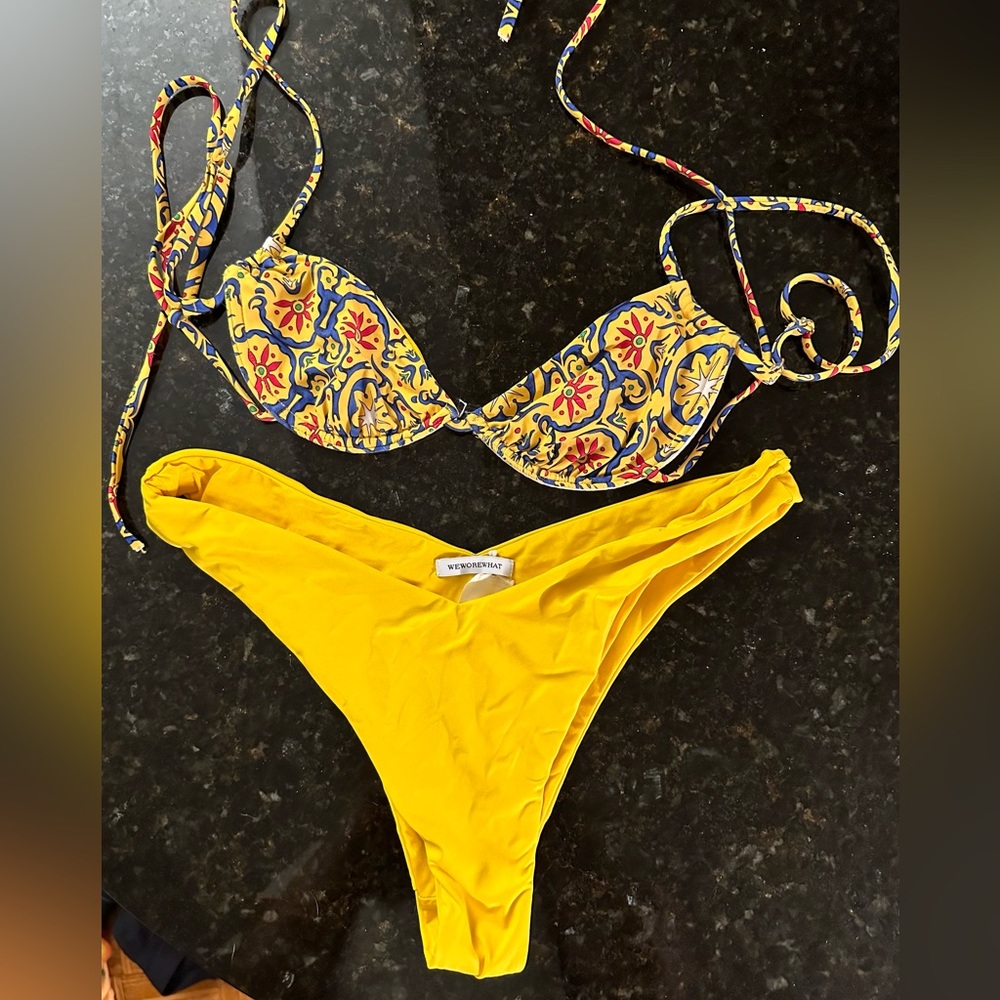 WeWoreWhat Marigold Bikini